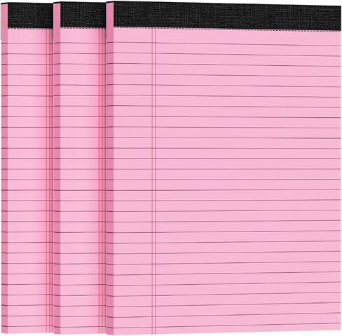 منصات قانونية 5pcs 8.5 × 11 ، المفترات 8.5 × 11 بوصة ، وسادات الملونة الملونة ، وسادات كتابة واضحة من الورق ، ومنصات المذكرة ، وورقة مفتحة قانونية ، ومسكنة على نطاق واسع مبطنة مع الظهر القوي ، 30 ورقة/حزمة in Kuwait