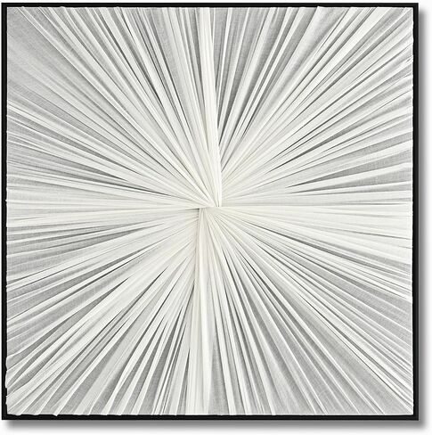 Handmade Fabric Framed Wall Art, Large 3D Wall Decor for Living Room Bedroom, Modern Minimalist Decor Artwork 29.5"x29.5" in Saudi Arabia