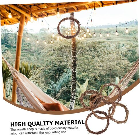 Magiclulu 10pcs إطارات راتان إكليل من الحرف اليدوية DIC in Saudi Arabia