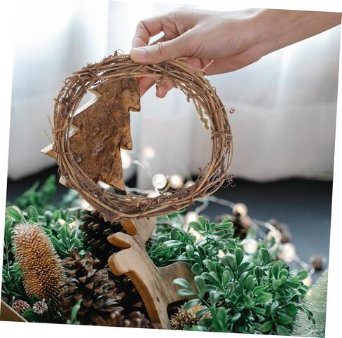 Zerodeko 10pcs Rattan Wreath Hoops DIY Garland Accessory للحصول على حلقات صياغة ديكور العطلات لمشاريع صنع الزهور وإكليل الزهور in Saudi Arabia