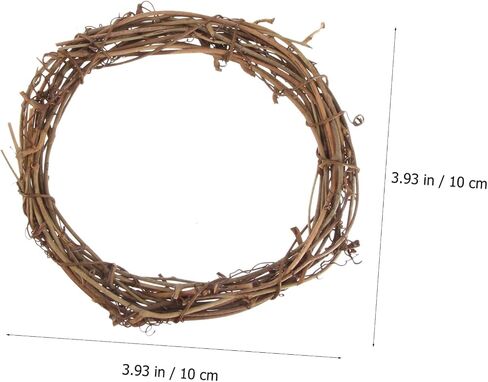 Zerodeko 10pcs Rattan Wreath Hoops DIY Garland Accessory للحصول على حلقات صياغة ديكور العطلات لمشاريع صنع الزهور وإكليل الزهور in Saudi Arabia