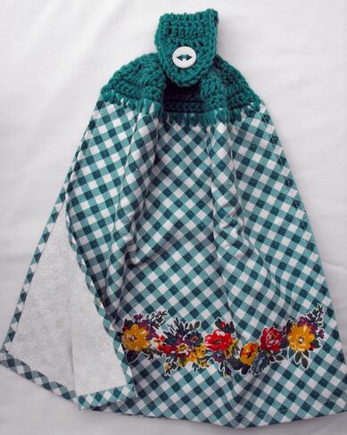 PETAL PARTY - KITCHEN UTENSILS - DOUBLE/FULL HANDMADE CROCHET TOP HANGING KITCHEN TOWEL (UTENSILS) in Saudi Arabia