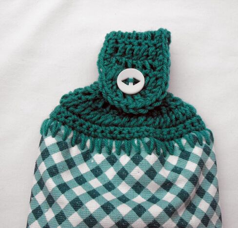 PETAL PARTY - KITCHEN UTENSILS - DOUBLE/FULL HANDMADE CROCHET TOP HANGING KITCHEN TOWEL (UTENSILS) in Saudi Arabia