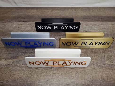 Now Playing Wall Mount Display for Vinyl Records - Retro Holder for Vintage LP Album Sleeves CDs or DVDs - Personalized Media Shelf Stand in Saudi Arabia