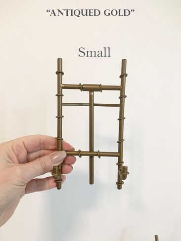 الخيزران Easel 4 خيارات الألوان و 3 خيارات الحجم على طاولة الحامل النمط المعدني ترايبود الذهب الفضي السوداء الجدول السوداء صورة بطاقة الطبق لوحة الطبق لوحة مكتب تقويم سطح المكتب (الذهب القديم ، صغير 6 "x3") in Saudi Arabia
