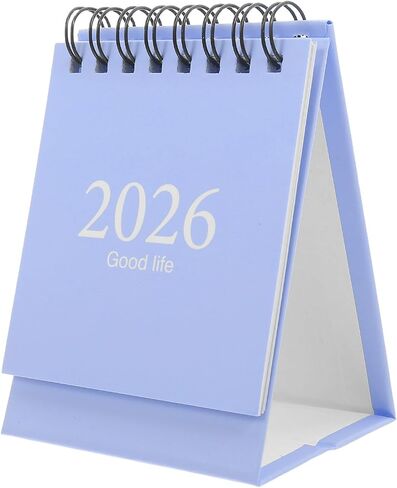 Nuobesty Mini Desk Calendar 2026 Flip Flip Easel Monthly Pad Talendar لمدرسة المكاتب المنزلية الصغيرة المحمولة Plannner Pink in Kuwait