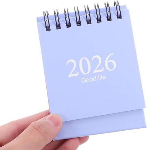 Nuobesty Mini Desk Calendar 2026 Flip Flip Easel Monthly Pad Talendar لمدرسة المكاتب المنزلية الصغيرة المحمولة Plannner Pink in Kuwait