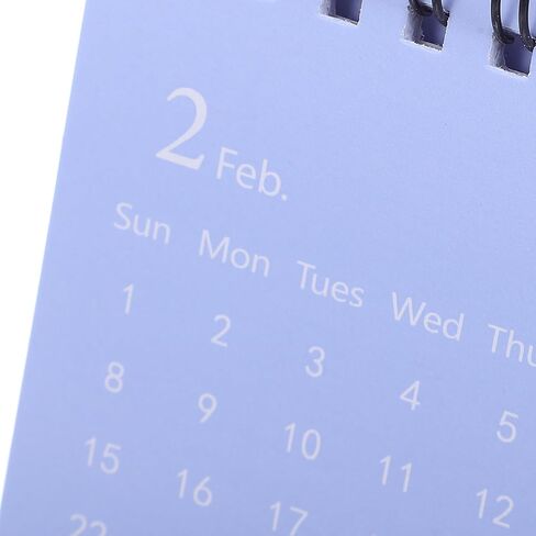 Nuobesty Mini Desk Calendar 2026 Flip Flip Easel Monthly Pad Talendar لمدرسة المكاتب المنزلية الصغيرة المحمولة Plannner Pink in Kuwait