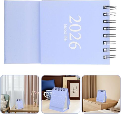 Nuobesty Mini Desk Calendar 2026 Flip Flip Easel Monthly Pad Talendar لمدرسة المكاتب المنزلية الصغيرة المحمولة Plannner Pink in Kuwait