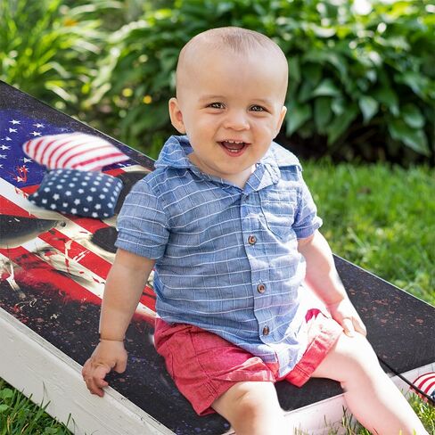 ملفات Cornhole للوحات شارات الفينيل (مجموعة من 2) جمجمة وطنية American Flag Art Art Corn Hole Beal Bag This Troam Skins Cornhole Cornhole Wraps للوحات (الألواح غير المدرجة) (جمجمة العلم) in Saudi Arabia