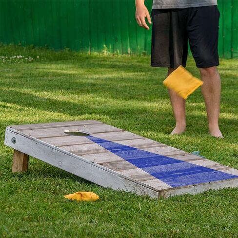Cornhole Board Wraps & Decals Cornhole Wraps for Boards Set of 2 Corn Hole Decal, 25+ Designs Professional Cornhole Decal for Boards Covers Sticker Cornhole Vinyl Wraps (Blue Arrow Corn Hole Wrap) in Saudi Arabia