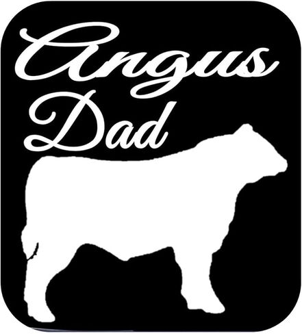 Angus Dad Bull Decal 6 "Sticker OS 268 Cattle Cow Aberdeen Beef in Saudi Arabia