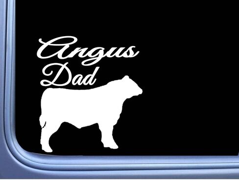 Angus Dad Bull Decal 6 "Sticker OS 268 Cattle Cow Aberdeen Beef in Saudi Arabia