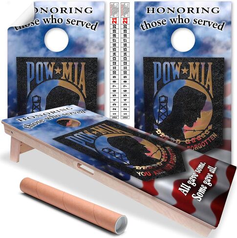 لوحات Cornhole اللف والملفات اللفائف للوحات اللوحات مجموعة من شارات ثقب الذرة ، 25+ تصميمات من جلود شارات كورنيول احترافية للوحات تغطي ملصقات كورنول فينيل (بوك ميا الأمريكية العلم) in Saudi Arabia