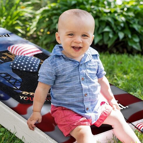 لوحات Cornhole اللف والملفات اللفائف للوحات اللوحات مجموعة من شارات ثقب الذرة ، 25+ تصميمات من جلود شارات كورنيول احترافية للوحات تغطي ملصقات كورنول فينيل (بوك ميا الأمريكية العلم) in Saudi Arabia