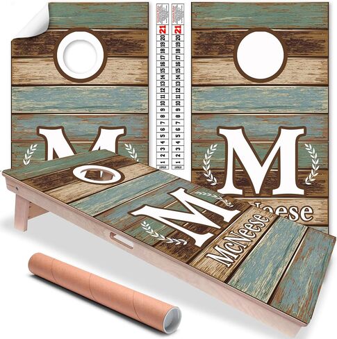 لوحات Cornhole لوحات وملفات Cornhole لمجموعة من لوحات ثقب الذرة ، 20+ تصاميم صائق كورنيول احترافي للألواح يغطي ملصقات كورنول فينيل (مخصصة للأسرة أولية) in Saudi Arabia