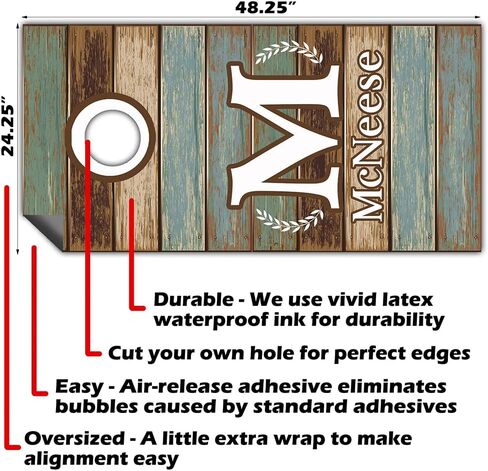 لوحات Cornhole لوحات وملفات Cornhole لمجموعة من لوحات ثقب الذرة ، 20+ تصاميم صائق كورنيول احترافي للألواح يغطي ملصقات كورنول فينيل (مخصصة للأسرة أولية) in Saudi Arabia