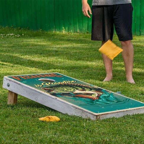 Cornhole Wraps for Boards Vinyl Decals (Set of 2) Bass Fishing - 25+ Designs Corn Hole Bean Bag Toss Cornhole Wraps Stickers Cornhole Skins Cornhole Wraps for Boards (Boards Not Included) in Saudi Arabia