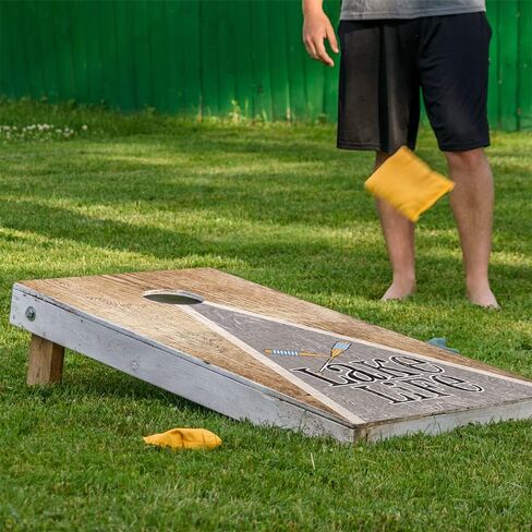 Cornhole Board Wraps and Decals Cornhole Wraps for Boards Set of 2 Corn Hole Decal, 20+ Designs Professional Vinyl Cornhole Decal for Boards Covers Sticker Cornhole Vinyl Wraps (Lake Life) in Saudi Arabia