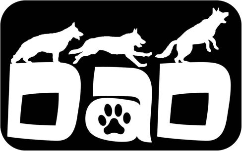 ألعاب Dad Shepherd Dad Decal Decal OS 193 8 "شارات كلب in Saudi Arabia