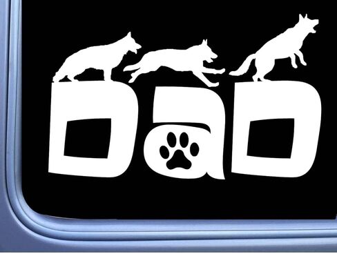 ألعاب Dad Shepherd Dad Decal Decal OS 193 8 "شارات كلب in Saudi Arabia