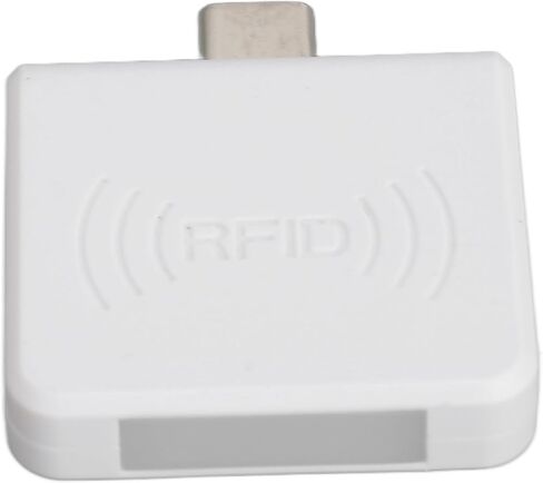 Mobile Phone Card Reader, Smart Card Reader without 13.56MHz with 0.2s Quick Read for Type-C Compatible (WHITE) in Saudi Arabia