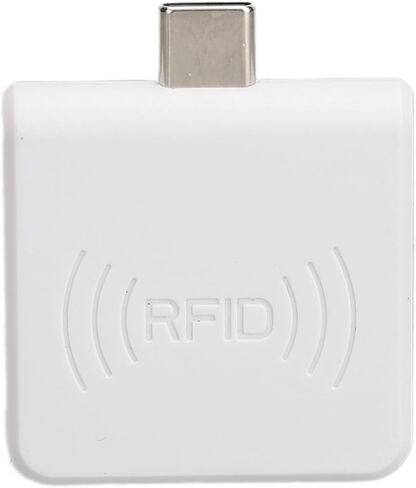 Mobile Phone Card Reader, Smart Card Reader without 13.56MHz with 0.2s Quick Read for Type-C Compatible (WHITE) in Saudi Arabia