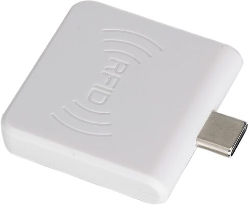 Mobile Phone Card Reader, Smart Card Reader without 13.56MHz with 0.2s Quick Read for Type-C Compatible (WHITE) in Saudi Arabia