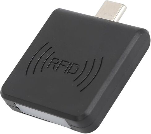 Mobile Phone Card Reader, Contactless 13.56Mhz Smart Card Reader with Fast 0.2s Reading for Type C Compatible (Black) in Saudi Arabia