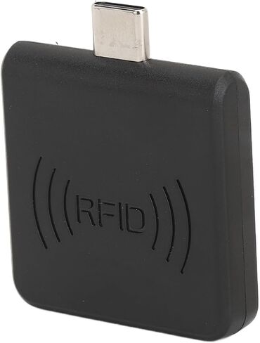 Mobile Phone Card Reader, Contactless 13.56Mhz Smart Card Reader with Fast 0.2s Reading for Type C Compatible (Black) in Saudi Arabia
