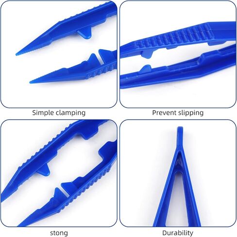 10PCS 3.9" Color Plastic Fuse Beads Tweezers - Perler Beads Tweezer for Beads Crafts for Fuse Bead Tweezers in Saudi Arabia