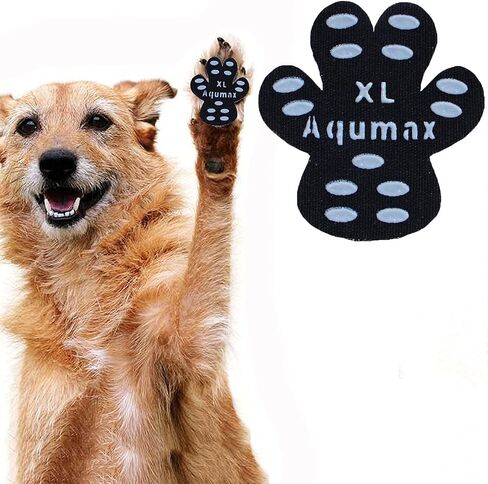 Dog Paw Protector Anti-Slip Pads,Toe Grips for Senior Dogs,Paw Grips Traction Pads for Slippery Hardwood Floors,Essentials for Senior Dogs,12 Sets (48 pcs) XL Black in Saudi Arabia