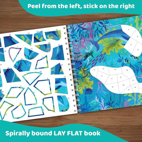 jackinthebox Sticker/Paint by Number babyanimal book craft for kids Ages 8+ in Kuwait