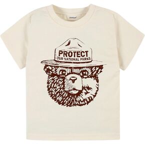 قميص سموكي الدب لحماية حدائقنا في الهواء الطلق قميص للأطفال الصغار في حديقة الولاية وطبيعة الطفل والبنات والصبيان وقميص السفر والحديقة الوطنية للأطفال (18 مترًا، بيج) in Kuwait