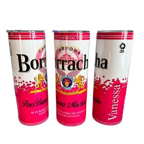 كأس بوراشا مع الاسم ، بورراشا Tumbler Borracha Pero Buena Muchacha من الفولاذ المقاوم للصدأ ، كأس بورشا مضحك مع الاسم ، Si ya saben como me pongo pa que me invitan ، 20oz tumbler with lid in Kuwait