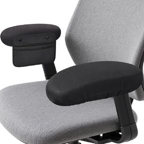 Virelis Office Chair Arm Covers with Soft Sponge Padding & Armrest Organizer, Removable & Washable Arm Rest Cover with Chair Pockets – Comfortable, Durable Covers for Office and Desk Chairs in Saudi Arabia