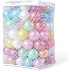 STARBOLO Ball Pit Balls for Kids - Pack of 100 200 500 BPA&Phthalate Free Non-Toxic Crush Proof Soft Plastic Balls Play Toys for Boys Girls Playpens, Tunnels, Indoor Outdoor Play & Xmas Party Decor in Kuwait