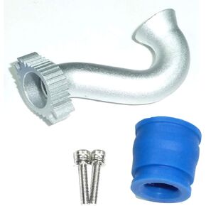 Traxxas New Revo TRX 3.3 *Anodized Aluminum Exhaust Header Pipe & Rubber Coupler in Kuwait