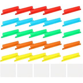 علامات تبويب مجلد ملف uxcell ، و 4 بوصات قابلة للإدخال وإدراج تسميات منظم الملفات البلاستيكية in Kuwait