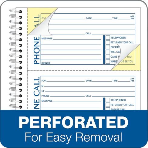 Adams Phone Message Book, Carbonless Duplicate, 5.50 x 11 Inch (SC1154D) in Saudi Arabia