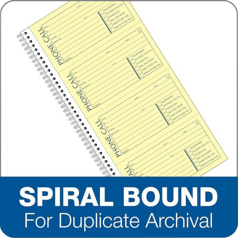 Adams Phone Message Book, Carbonless Duplicate, 5.50 x 11 Inch (SC1154D) in Saudi Arabia