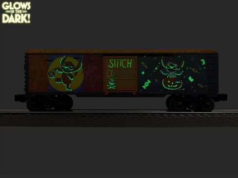 Lionel Disney Stitch Glow في The Dark Halloween O Gauge Model Train Boxcar in Saudi Arabia