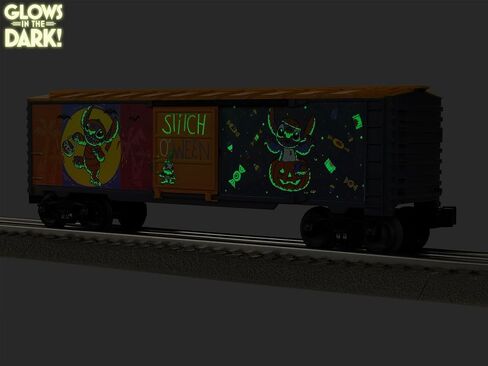 Lionel Disney Stitch Glow في The Dark Halloween O Gauge Model Train Boxcar in Saudi Arabia