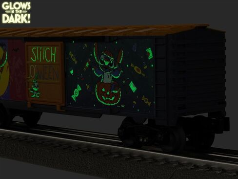 Lionel Disney Stitch Glow في The Dark Halloween O Gauge Model Train Boxcar in Saudi Arabia