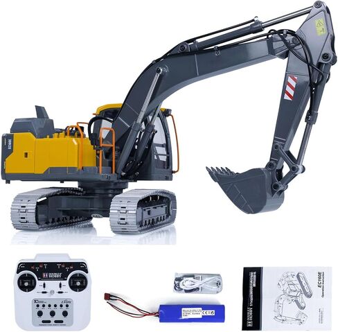 1:14 نموذج حفارة مزدوج E RC لـ E010 EC160E الكامل سبيكة معدنية RC هندسة مركبة مركبة محرك ESC Servo ، الولايات المتحدة في المخزون in Kuwait