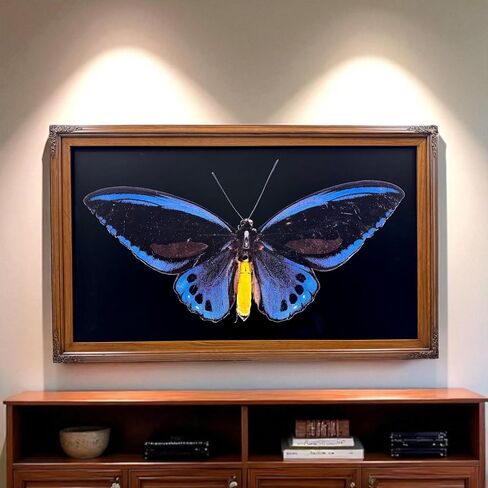 32،43،50،55 بوصة إطار تلفزيوني لـ Samsung The Frame TV و Frame Pro TV. تشطيب القيقب الاستعماري (ليس للاستخدام مع الطرز الأخرى) إطار تلفزيون الخشب المصنوع يدويًا (يناسب 55 بوصة تلفزيون الإطار) in Kuwait