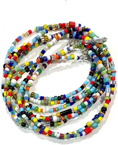 African waist beads for women, colorful waist beads, body jewelry, African waist beads with clasp, Handmade waist beads, birthday gift for her, birthday gift for women, Waist beads, Body in Saudi Arabia