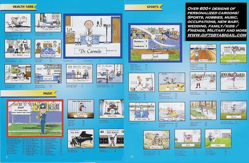 Assistant Principal Gift Personalized Custom Cartoon Print 8x10, 9x12 Magnet or Keychain in Saudi Arabia