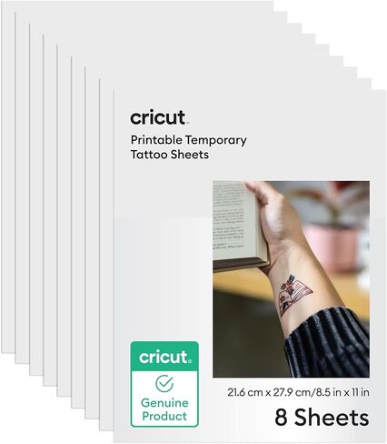 Cricut® Printable Temporary Tattoo Paper for Inkjet Printers - 8.5 in x 11 in (8 ct) in Saudi Arabia