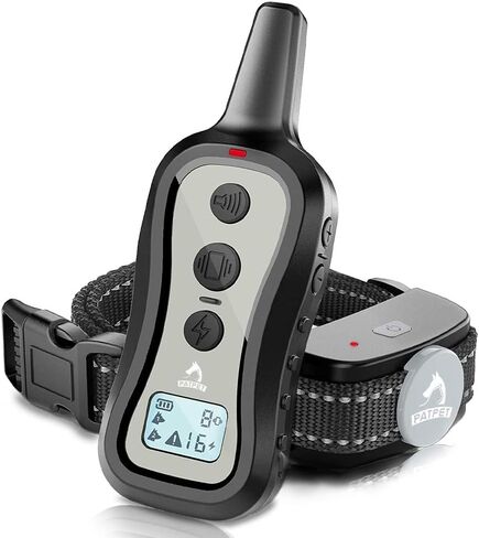 PATPET Dog Training Collar Shock Collar with Remote - 3 Training Modes, Beep, Vibration and Shock, Up to 1000 ft Remote Range, Rainproof for Small Medium Large Dogs in Saudi Arabia